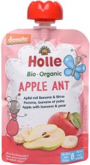 Пюре Holle органическое «Apple Ant» с яблоком, бананом и грушей с 6 месяцев 100 г, 45316 7640161877238