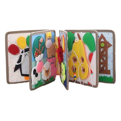Развивающая книга для детей Монтессори Олень XIE SHENG TOYS 25007