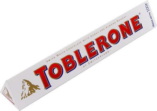 Шоколад Toblerone Белый 100 г 7614500010310