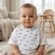 Слюнявчик с пико-обработкой My Little Pie Velvet Blue BIB005
