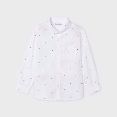 Рубашка с принтом для мальчика Mayoral 92 Белый 4110