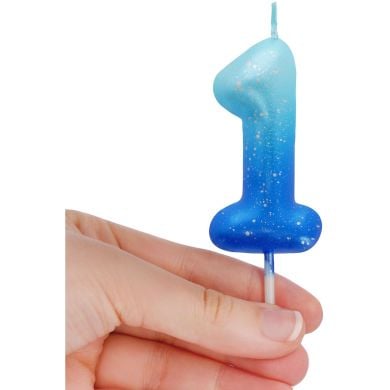 Свеча для торта Happy Birthday Candle голубая &mdash; 1 Legami CNU0012