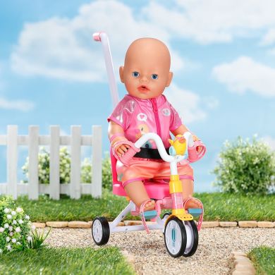 Трехколесный велосипед для куклы BABY BORN ПРИКЛЮЧЕНИЯ С БЕРТОЮ 834299