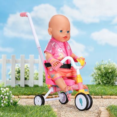 Трехколесный велосипед для куклы BABY BORN ПРИКЛЮЧЕНИЯ С БЕРТОЮ 834299