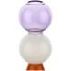 Ваза скляна для однієї квітки ALCHIMIA TOP LILAC &Oslash; 9.5x25H Rituali Domestici U30267109U00
