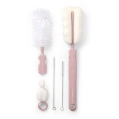 Ершики (набор) для мытья бутылок с изменением ручки (Розовый) Babyono 735/05