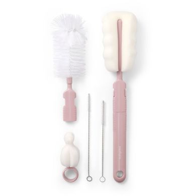 Ершики (набор) для мытья бутылок с изменением ручки (Розовый) Babyono 735/05